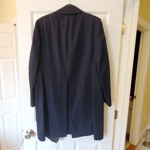 Vintage Aquascutum Men's Trench Coat Black 42 - Picture 7 of 9